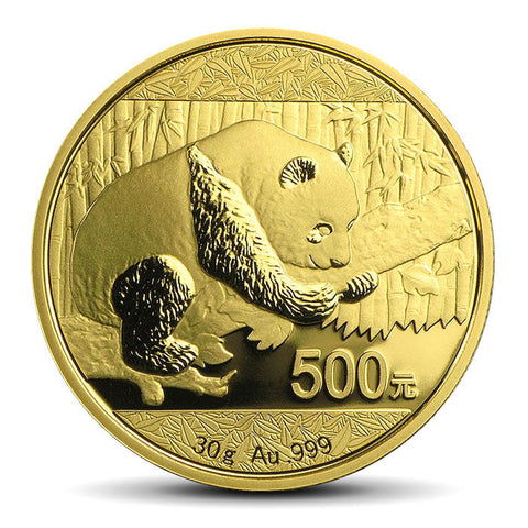 China 30 gram Gold Panda Coin